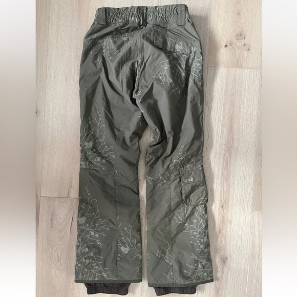 Snow Pants Lole, Size 6. Army Green *F9 - Picture 2 of 3